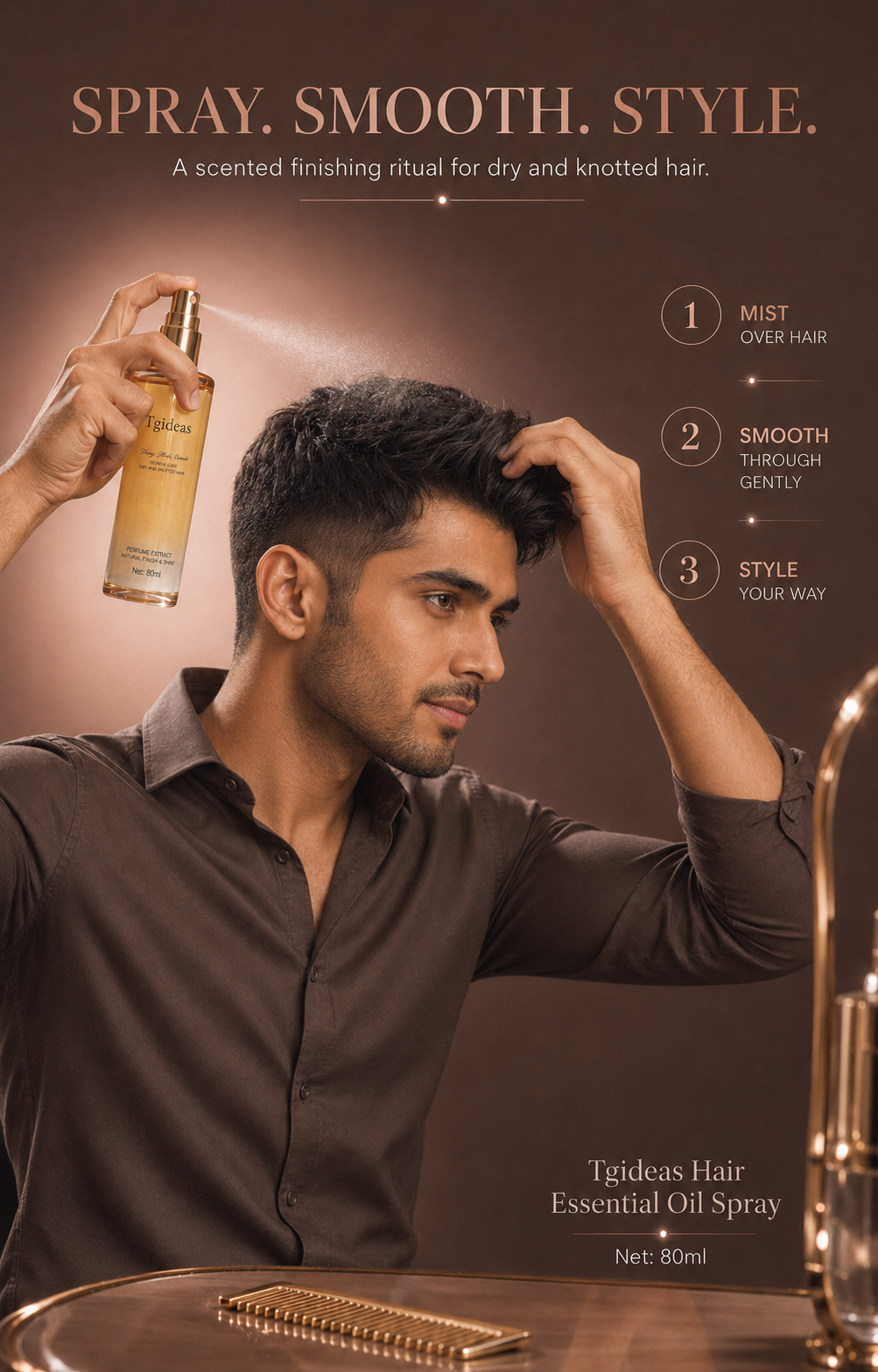 Tgideas Hair Oil Spray | Lightweight Daily Nourishing Hair Mist