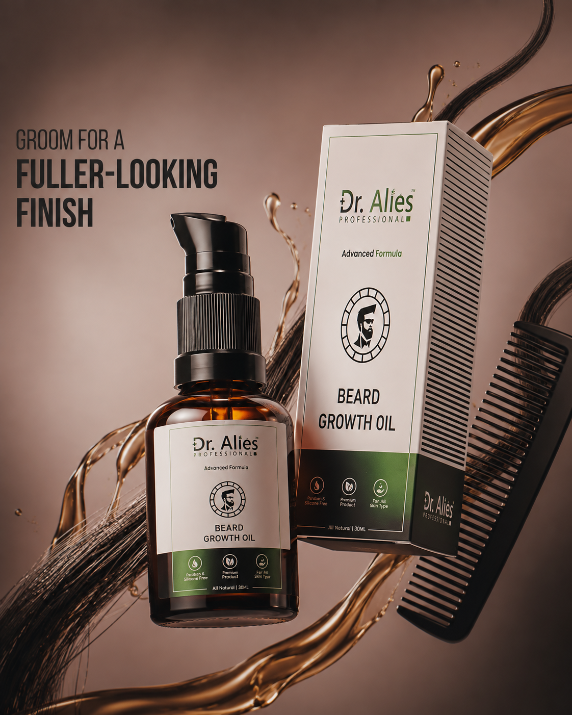 Dr. Alies fuller-looking beard finish