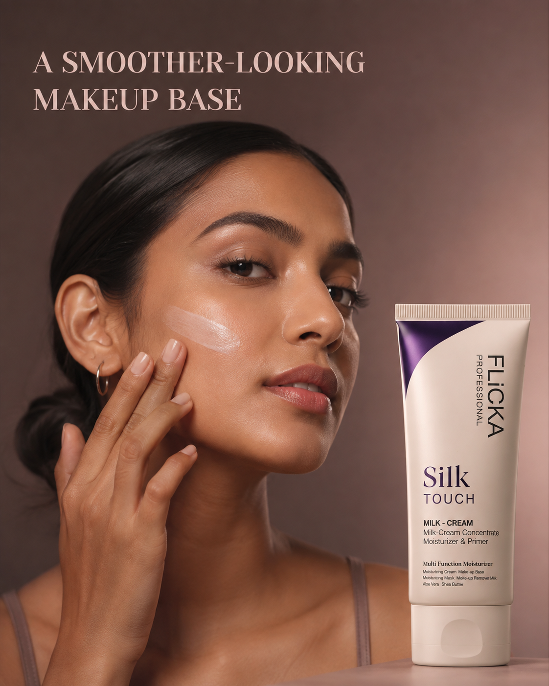 Flicka smoother-looking makeup base