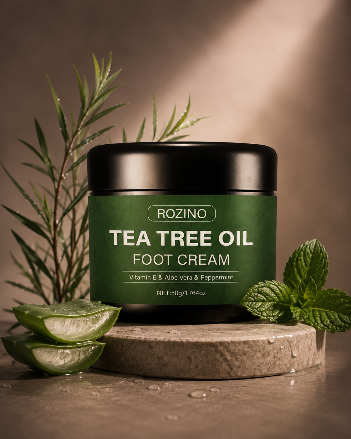 Rozino Tea Tree Oil Foot Cream | Moisturizing Foot Care Cream