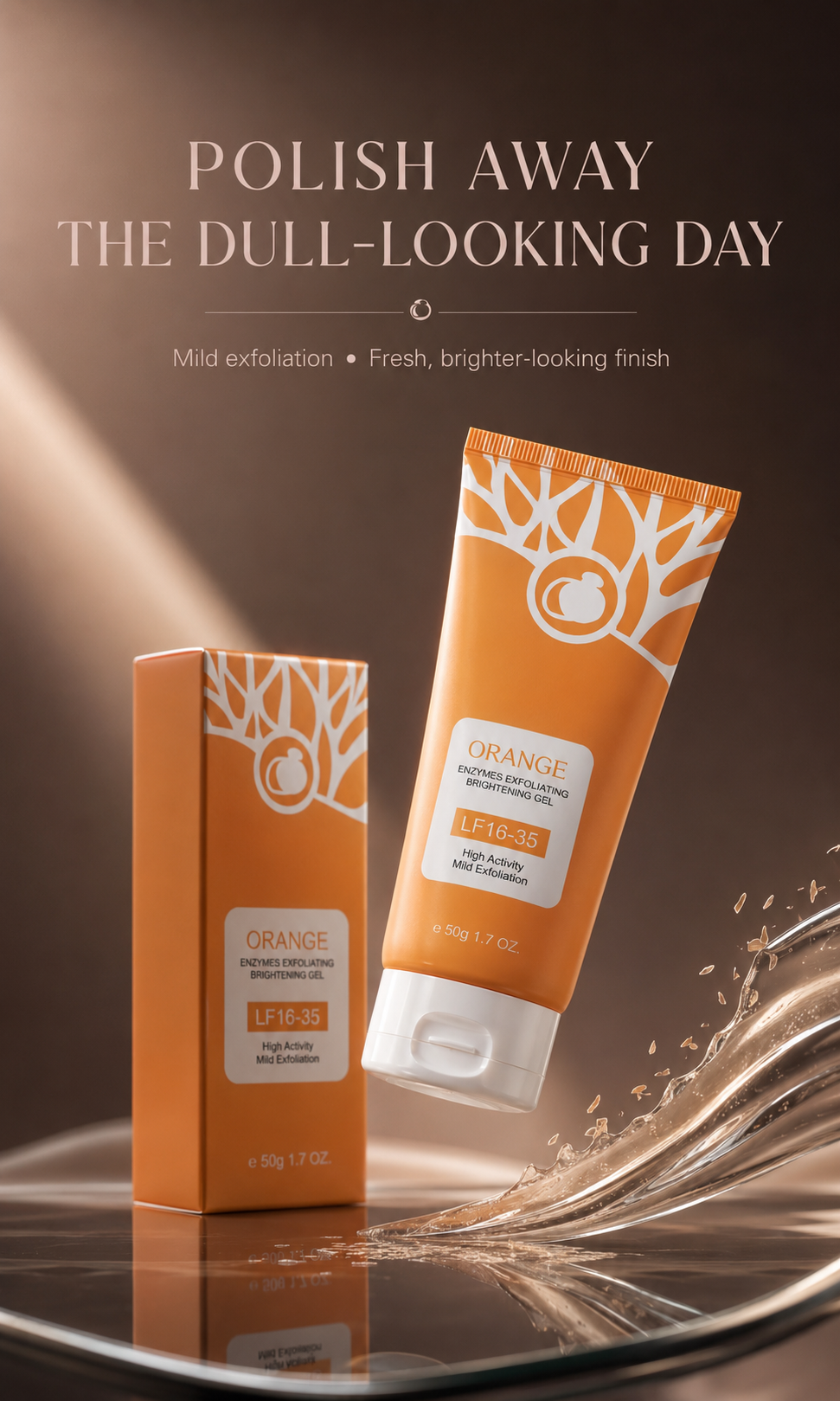 Orange Enzyme Exfoliating Brightening Gel 50g | Mild Facial Peeling Gel
