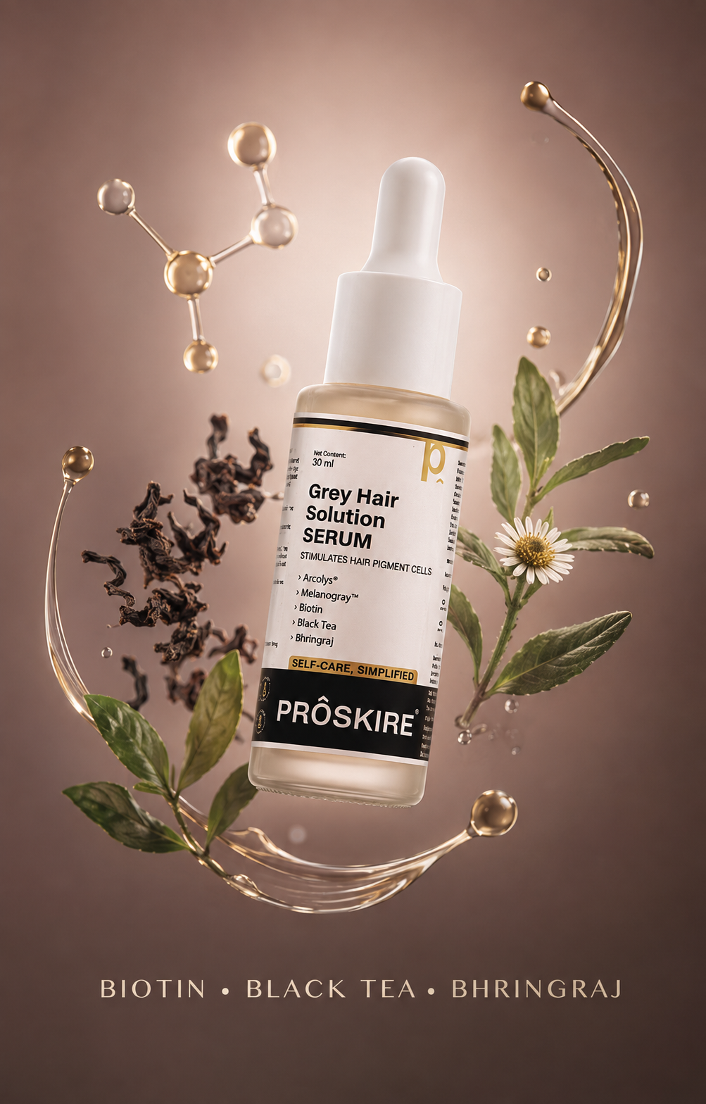 Proskire biotin black tea bhringraj ingredients