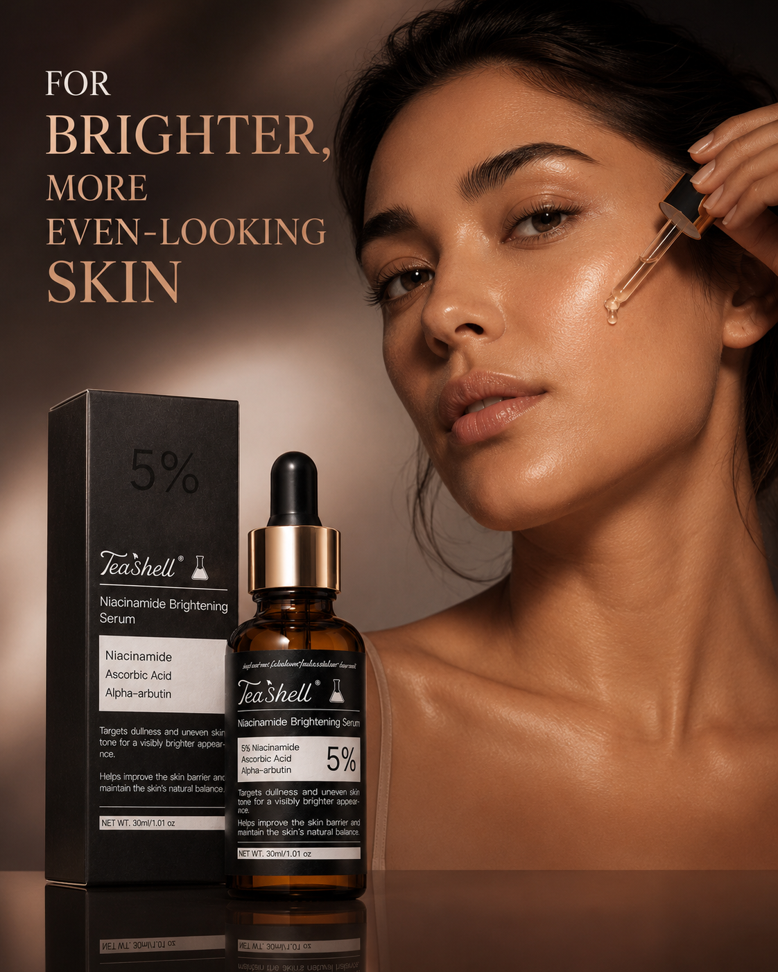 TeaShell brighter more even-looking skin