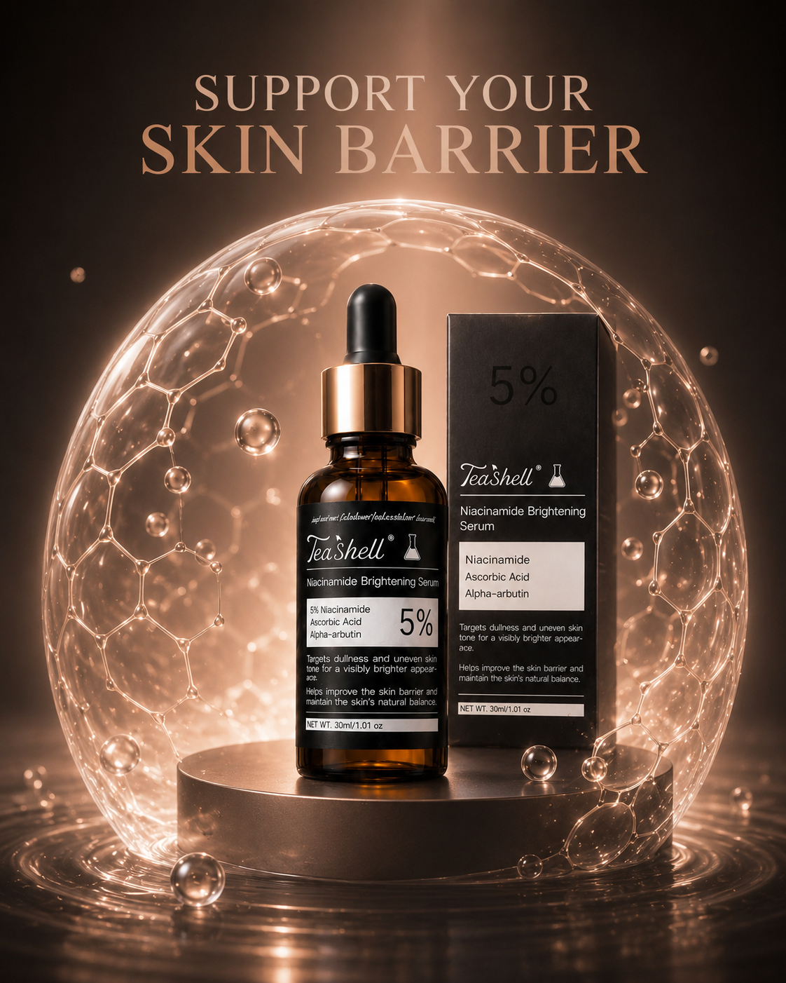 TeaShell skin barrier support