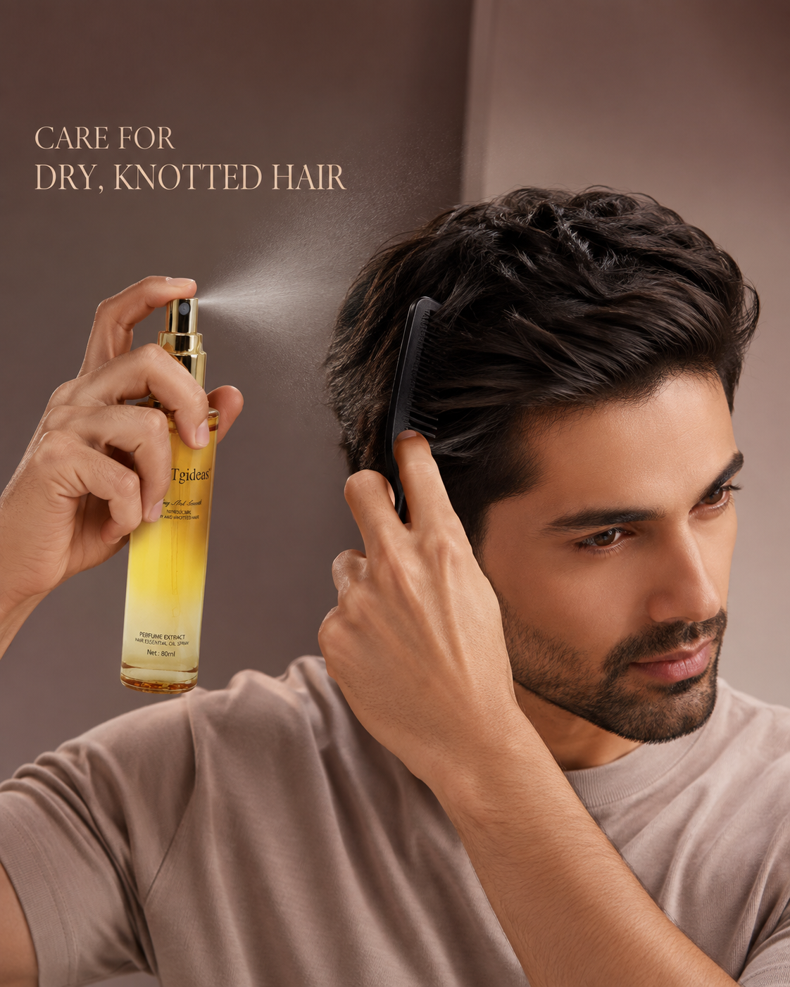 Tgideas care for dry knotted hair