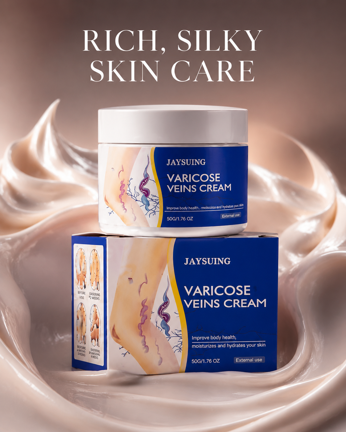 Varicose cream rich silky skin care