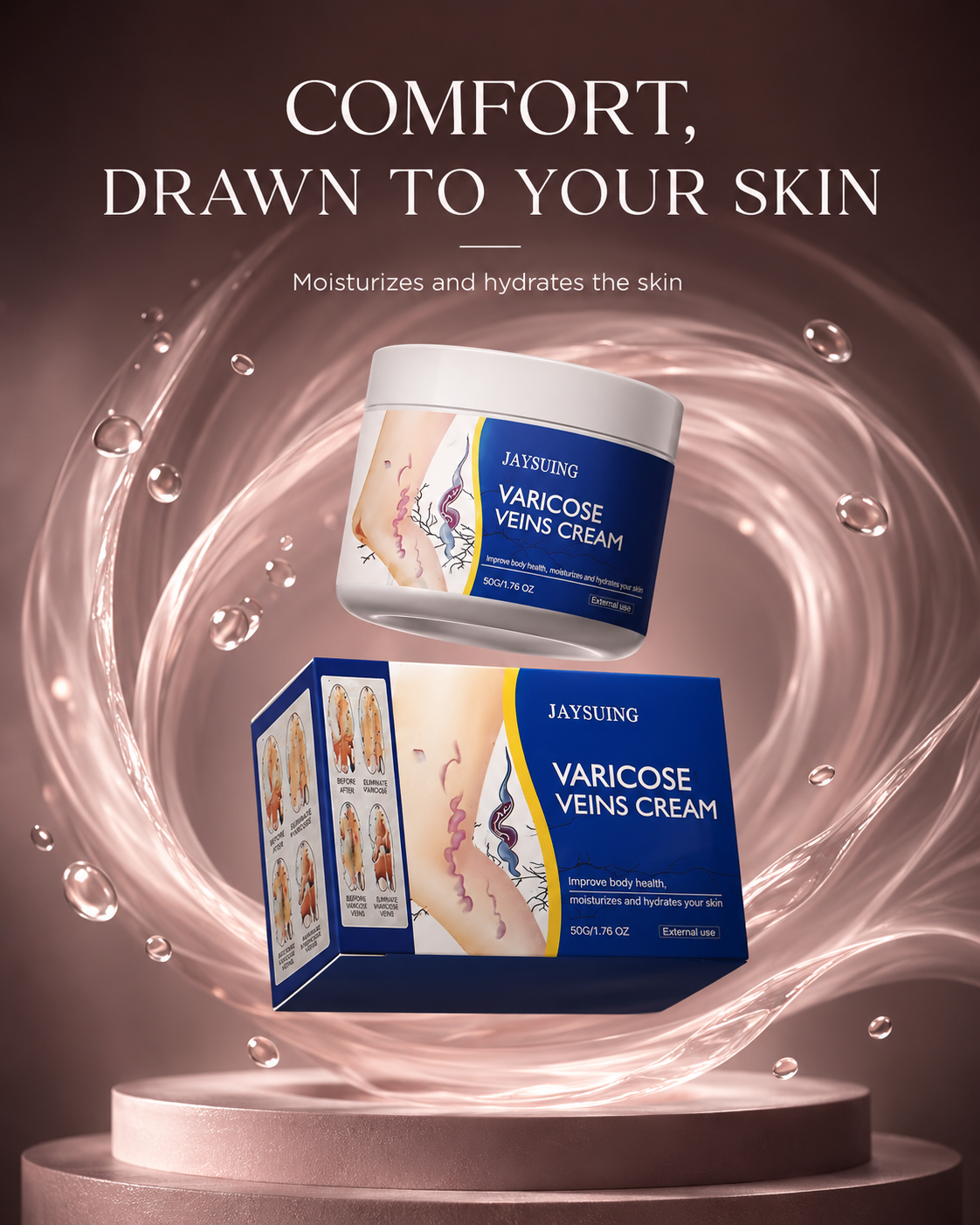 Varicose Veins Cream | Comforting Leg Massage & Skin Care Cream